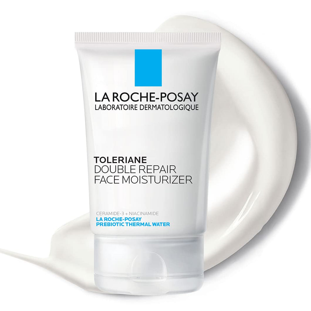 La Roche-Posay Toleriane Double Repair Face Moisturizer, Daily Moisturizer Face Cream with Ceramide and Niacinamide for All Skin Types, Oil Free, Fragrance Free - Free & Fast Delivery - Free & Fast Delivery