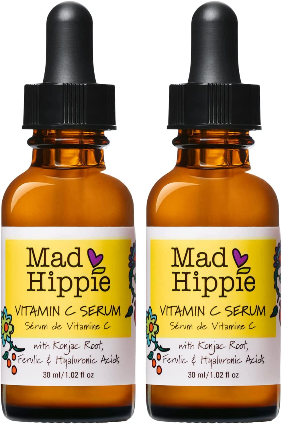 Mad Hippie Vitamin C Serum for Face with Hyaluronic Acid, Vitamin E & Ferulic Acid - Vitamin C Face Serum for Women/Men, Skin-Brightening Serum, 1.02 Fl Oz