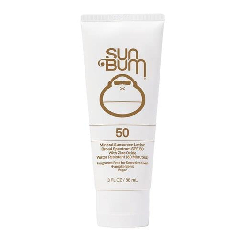 Sun Bum Mineral SPF 50 Sunscreen Lotion | Vegan and Hawaii 104 Reef Act Compliant (Octinoxate & Oxybenzone Free) Broad Spectrum Natural Sunscreen with UVA/UVB Protection | 3 Oz
