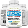 Neuropathy Nerve Support Relief Supplement - 600 mg Alpha Lipoic Acid - Benfotiamine, Peripheral, Sciatica, Feet Hand Legs Toe Support, Best Maximum Strength Natural Renew Formula 120 Pills